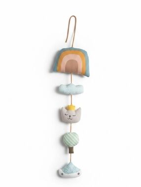 OYOY Mini Rainbow Mobile Nursery Decor Organic Cotton Rainbow Plush